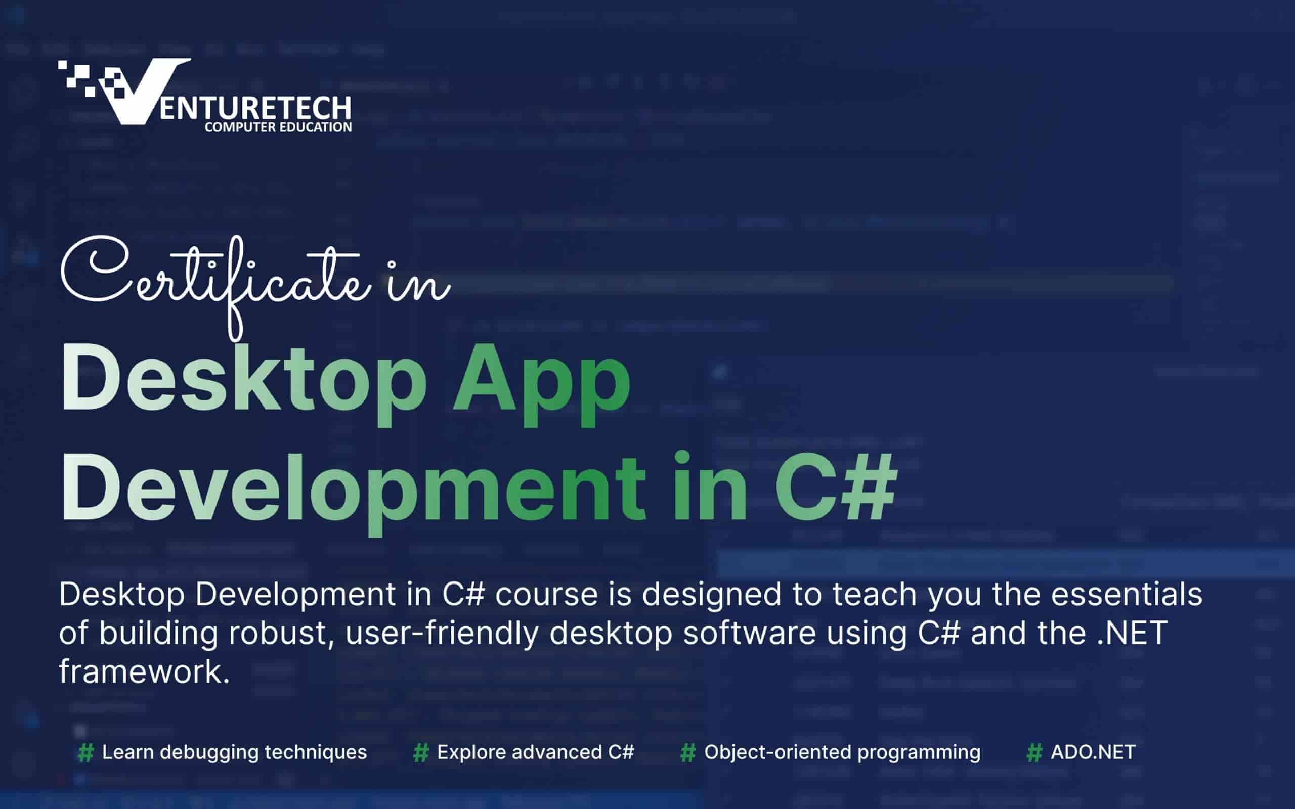 Desktop App Development in C#